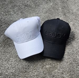 Bride and Groom Baseball Caps NEW